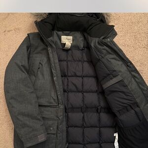 L.L. Bean Gray Puffer Jacket for Winter